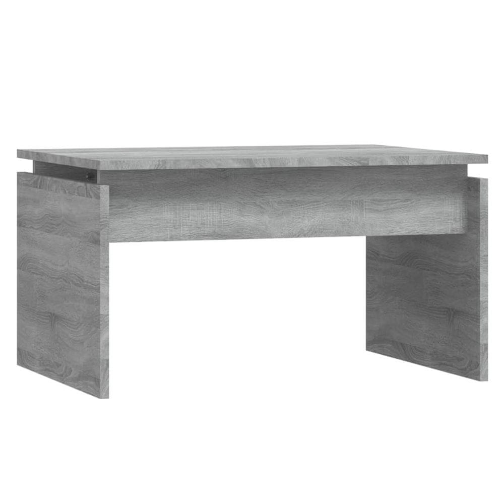 Vidaxl Konferenčný stolík sivý dub sonoma 68x50x38 cm spracované drevo